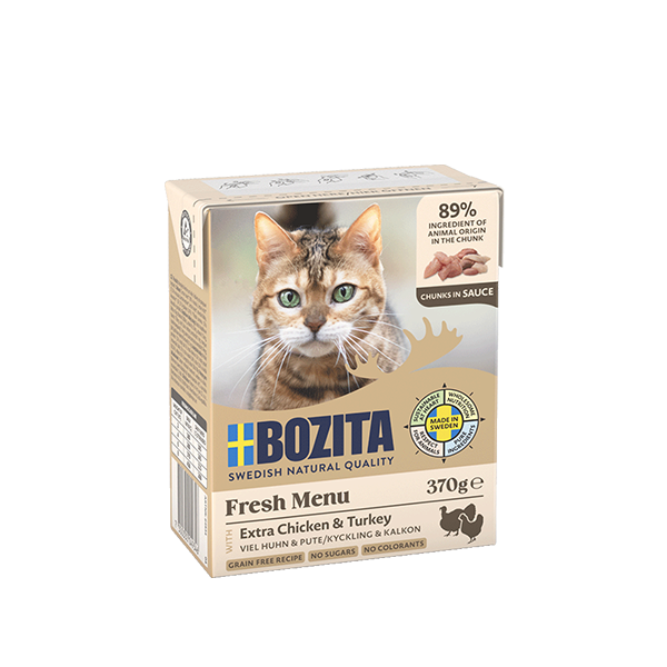 Bozita Feline en sauce avec poulet et dinde