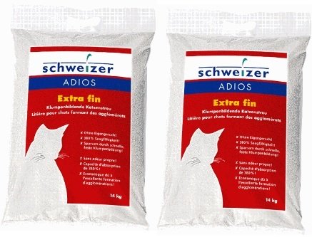 Litière sable ADIOS Extra fin 14 KG - remise quantité - 5 %