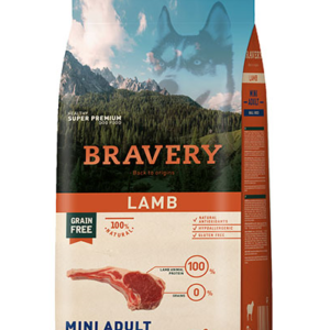 Bravery Grain Free Dog Adult Lamb Small 2kg