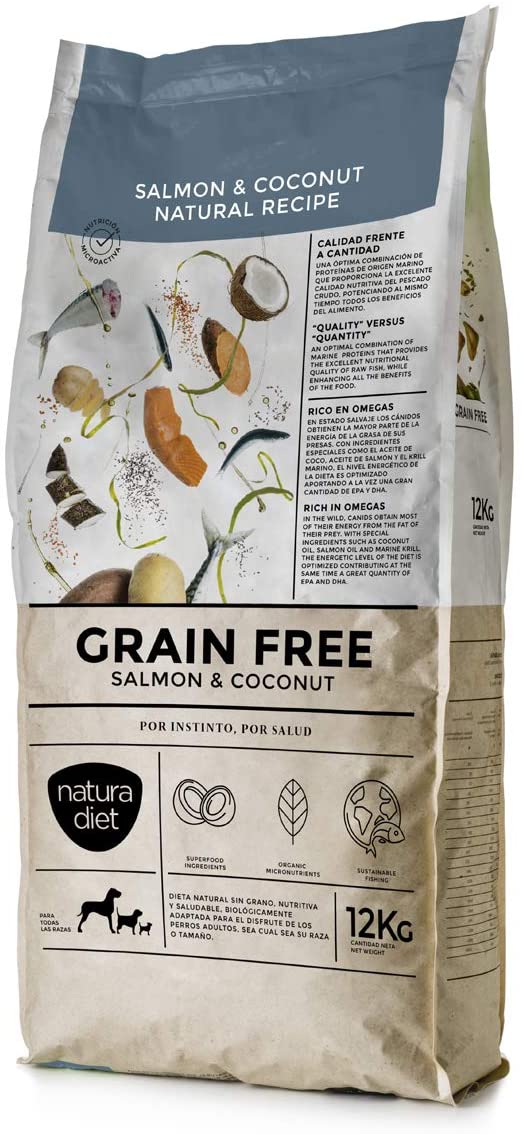 Natura Diet Grain Free Salmon & Coconut - 2x 12kg