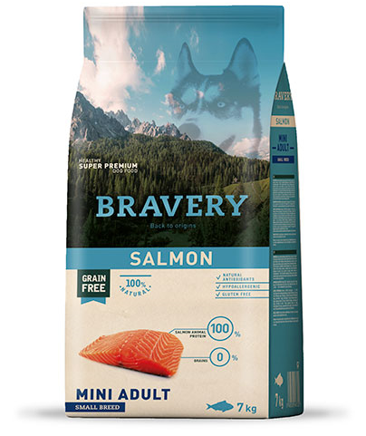 Bravery Grain Free Dog Adult Salmon Small 2kg
