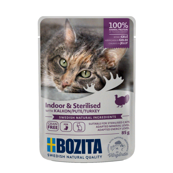 Bozita Pouch Indoor & Sterilised HiG Dinde - en gelée – Image 2