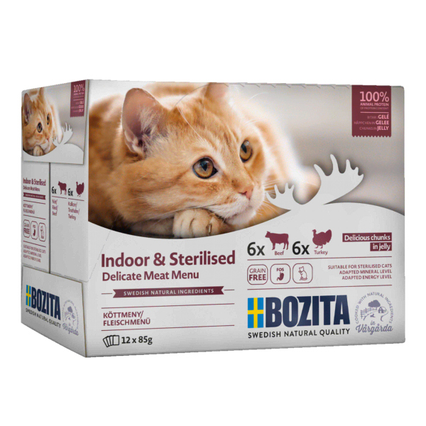 Bozita Pouch Indoor & Sterilised Multibox HiG - en gelée