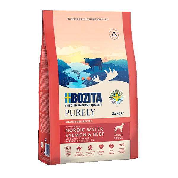 Bozita Purely Adult Large Saumon & Boeuf GRAINFREE