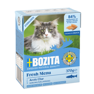 Bozita HiS Sterilised avec omble artique - SANS CÉRÉALES - Sauce