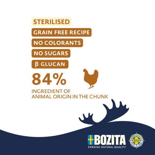 Bozita HiS Sterilised avec poulet - SANS CÉRÉALES - En sauce – Image 2