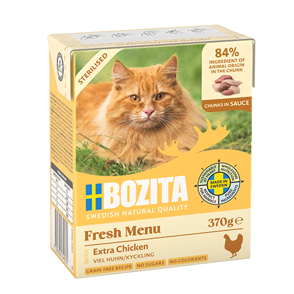 Bozita HiS Sterilised avec poulet - SANS CÉRÉALES - En sauce