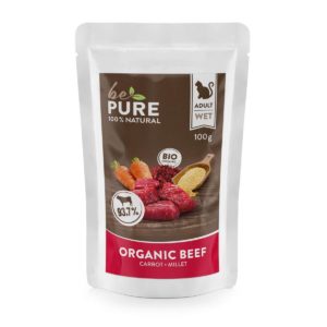 bePure Organic Beef aliment humide pour chats 100gr