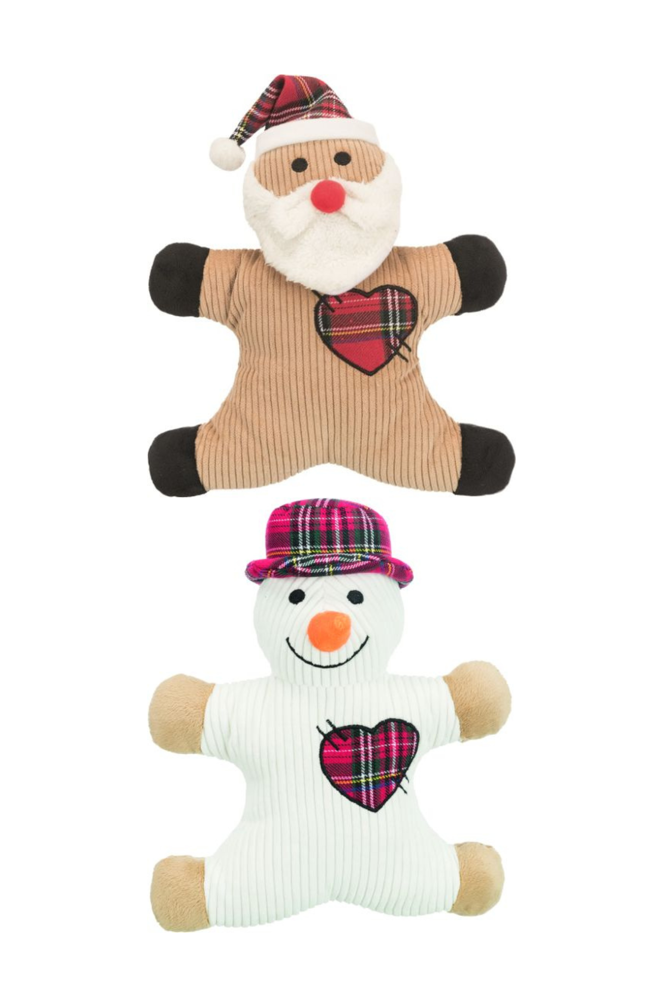 Xmas peluche Père Noël/bonhomme de neige TRIXIE 29 cm