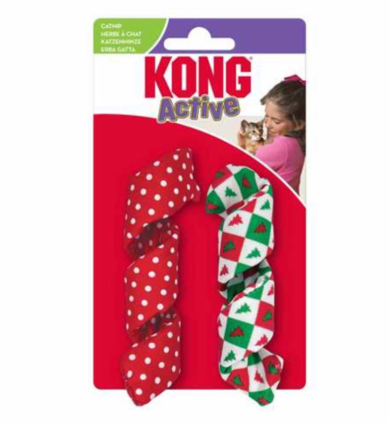 KONG Holiday Cat Active Curlz Cat Toy