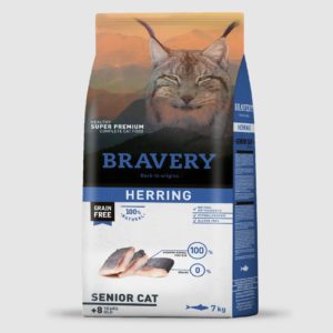 Bravery Cat Senior Herring Grain Free 2kg - DATA 13.03.2026