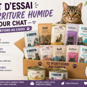1 - Kit d'essai nourriture humide pour chat - 12 portions