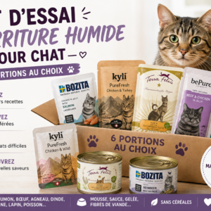 1 - Kit d'essai nourriture humide pour chat - 6 portions