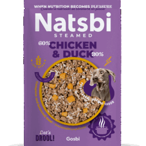 Natsbi Steamed Poulet & Canard – Aliment complet pour chien
