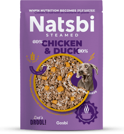 Natsbi Steamed Poulet & Canard – Aliment complet pour chien