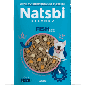 Natsbi Steamed Poisson – Aliment complet pour chien