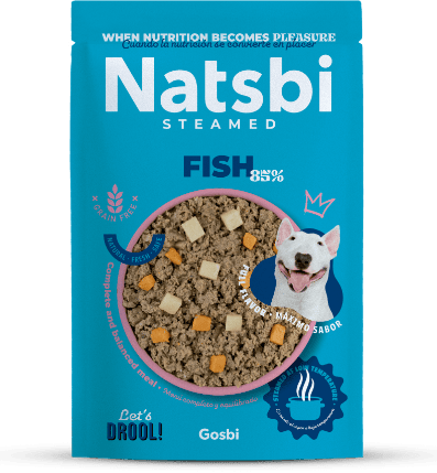Natsbi Steamed Poisson – Aliment complet pour chien
